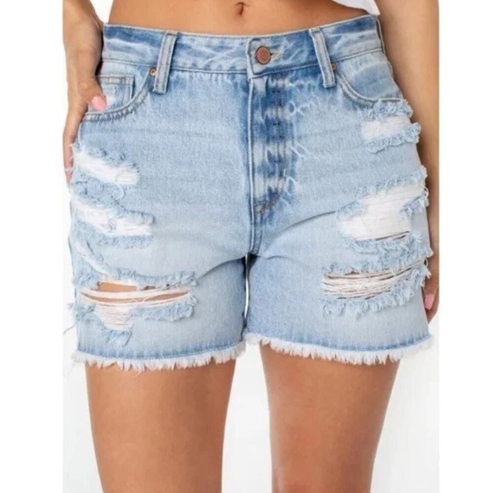 Celebrity Pink the Bobby high rise boyfriend destructed shorts sz 5/27